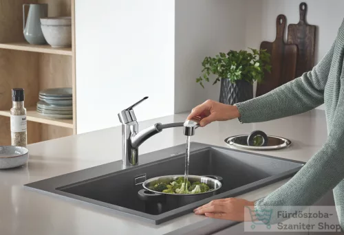Grohe Quickfix START kihúzható fejes,2 funkciós mosogató csaptelep,króm 30531001