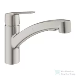   Grohe Quickfix START kihúzható fejes,2 funkciós mosogató csaptelep,Supersteel 30531DC1