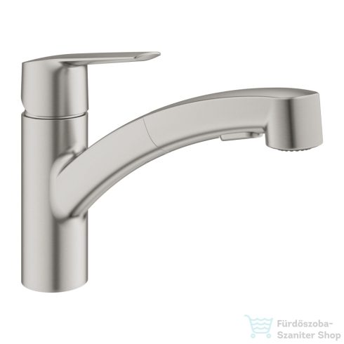 Grohe Quickfix START kihúzható fejes,2 funkciós mosogató csaptelep,Supersteel 30531DC1