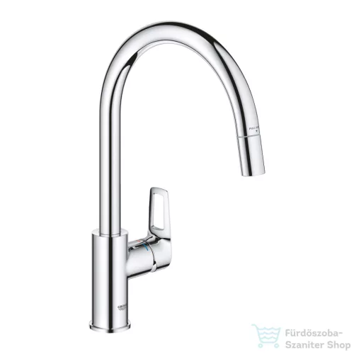 Grohe QuickFix START LOOP kihúzható fejes, 1 funkciós mosogató csaptelep, króm 30556000