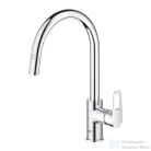 Grohe QuickFix START LOOP kihúzható fejes, 1 funkciós mosogató csaptelep, króm 30556000