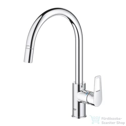 Grohe QuickFix START LOOP kihúzható fejes, 1 funkciós mosogató csaptelep, króm 30556000