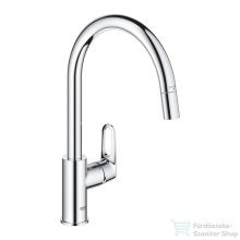   Grohe Quickfix START FLOW kihúzható fejes,1 funkciós mosogató csaptelep,króm 30569000