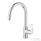 Grohe Quickfix START FLOW kihúzható fejes,1 funkciós mosogató csaptelep,króm 30569000