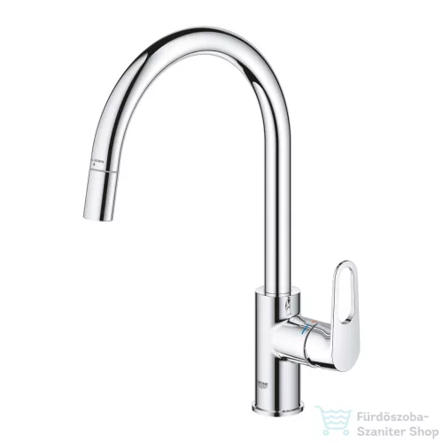 Grohe Quickfix START FLOW kihúzható fejes,1 funkciós mosogató csaptelep,króm 30569000
