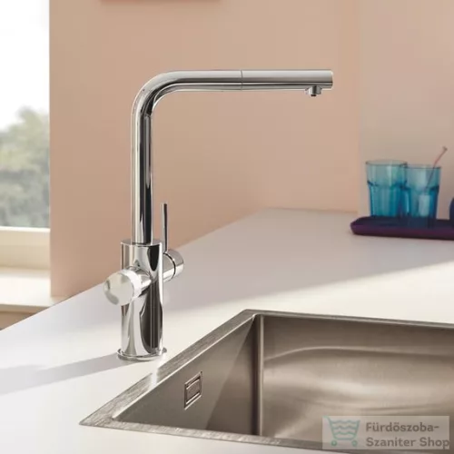 Grohe BLUE Pure Minta Filter kihúzható fejes mosogató csaptelep,króm 30601000