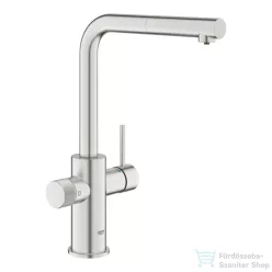   Grohe BLUE Pure Minta Filter kihúzható fejes mosogató csaptelep,Supersteel 30601DC0