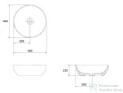 Kielle IDOLIO 40 cm-es pultra ültethető mosdó, fehér 30624400