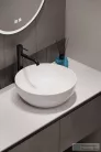 Kielle IDOLIO 40 cm-es pultra ültethető mosdó, fehér 30624400