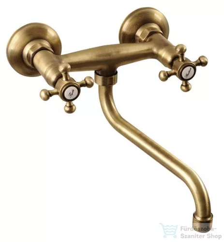 Sapho ANTEA Fali csaptelep, bronz 3066