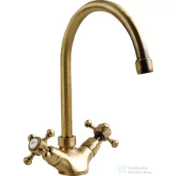   Sapho REITANO ANTEA Mosogató-csaptelep, mag. 27,5 cm, bronz 3096