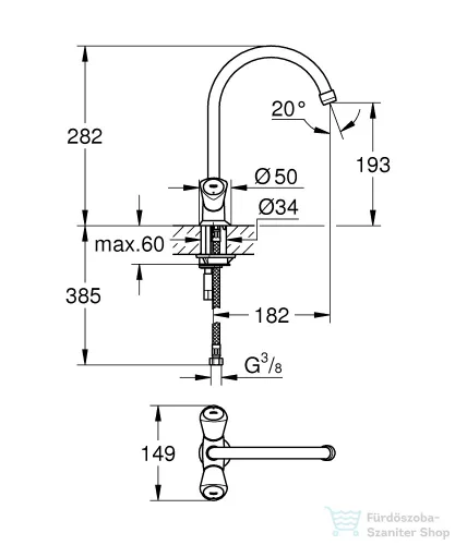 Grohe COSTA S EGYLYUKAS MOSOGATÓCSAPTELEP 1/2? 31067001