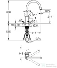 Grohe EUROSTYLE COSMOPOLITAN EGYKAROS MOSOGATÓCSAP 1/2? króm 31126004