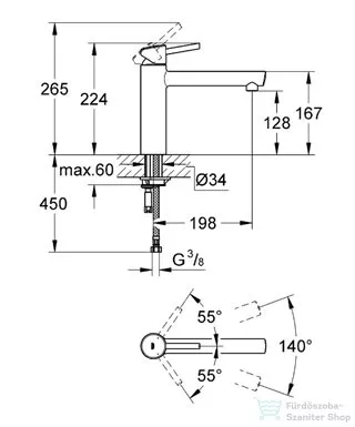 Grohe Concetto mosogató csaptelep 31128001