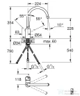Grohe CONCETTO mosogató csaptelep nyitott rendszerű vízmelegítőhöz,Króm 31132001