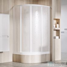   Ravak SUPERNOVA SKCP4-80 Sabina 80x80x170 cm-es negyedköríves tolóajtós zuhanykabin,Fehér+Pearl 31144V10011
