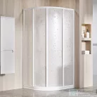 Ravak SUPERNOVA SKCP4-80 80x80x195 cm-es negyedköríves tolóajtós zuhanykabin,Fehér+Pearl 3114O10211