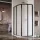 Ravak SUPERNOVA SKCP4-80 80x80x195 cm-es negyedköríves tolóajtós zuhanykabin,Fekete+Grape 3114O302ZG
