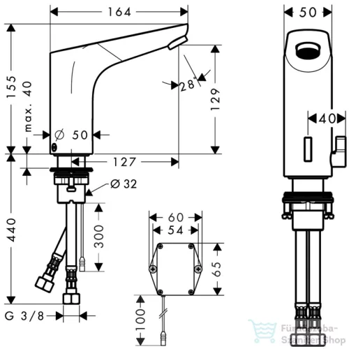 Hansgrohe HG Focus elektromos mosdócsaptelep hálózati hőkev króm 31173000