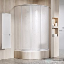   Ravak SUPERNOVA SKCP4-90 Sabina 90x90x170 cm-es negyedköríves tolóajtós zuhanykabin,Szatén+Pearl 31177VU0011