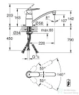 Grohe EUROSMART COSMOPOLITAN EGYKAROS MOSOGATÓCSAP 1/2? króm 31179000