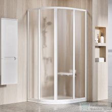   Ravak SUPERNOVA SKCP4-90 90x90x195 cm-es negyedköríves tolóajtós zuhanykabin,Fehér+Grape 3117O102ZG