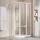 Ravak SUPERNOVA SKCP4-90 90x90x195 cm-es negyedköríves tolóajtós zuhanykabin,Fehér+Grape 3117O102ZG