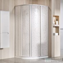   Ravak SUPERNOVA SKCP4-90 90x90x195 cm-es negyedköríves tolóajtós zuhanykabin,Szatén+Pearl 3117OU0211