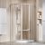Ravak SUPERNOVA SKCP4-90 90x90x195 cm-es negyedköríves tolóajtós zuhanykabin,Szatén+Transparent 3117OU02Z1
