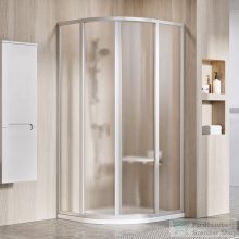   Ravak SUPERNOVA SKCP4-90 90x90x195 cm-es negyedköríves tolóajtós zuhanykabin,Szatén+Grape 3117OU02ZG
