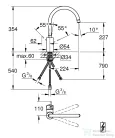 Grohe EUROSMART COSMOPOLITAN EGYKAROS MOSOGATÓCSAP 1/2? króm 31180000
