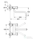Grohe COSTA L FALI KONYHAI CSAPTELEP 1/2? 31187001