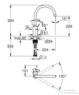 Grohe EUROSMART COSMOPOLITAN EGYKAROS MOSOGATÓCSAP 1/2? króm 31188002