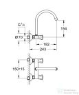 Grohe COSTA L FALI KONYHAI CSAPTELEP 1/2? 31191001