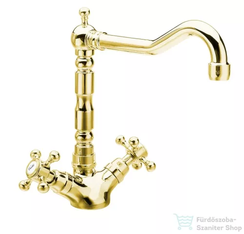 Sapho REITANO ANTEA Mosogató-csaptelep, mag. 24,5 cm, arany 3125