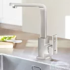 Grohe EUROCUBE EGYKAROS MOSOGATÓCSAP 1/2? matt szuperacél 31255DC0
