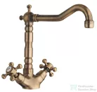 Sapho ANTEA Mosogató csaptelep, mag. 24,5 cm, bronz 3126