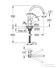 Grohe BAUEDGE EGYKAROS MOSOGATÓCSAP 1/2?  króm 31367001