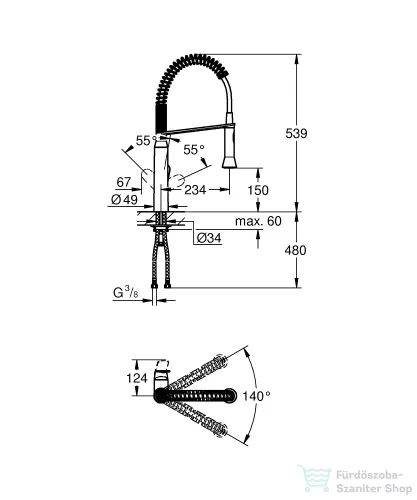 Grohe K7 EGYKAROS MOSOGATÓCSAP 1/2? matt szuperacél 31379DC0