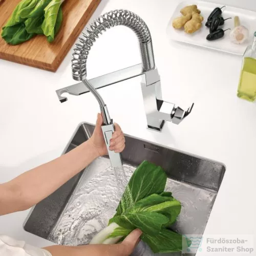 Grohe EUROCUBE EGYKAROS MOSOGATÓCSAP 1/2? matt szuperacél 31395DC0