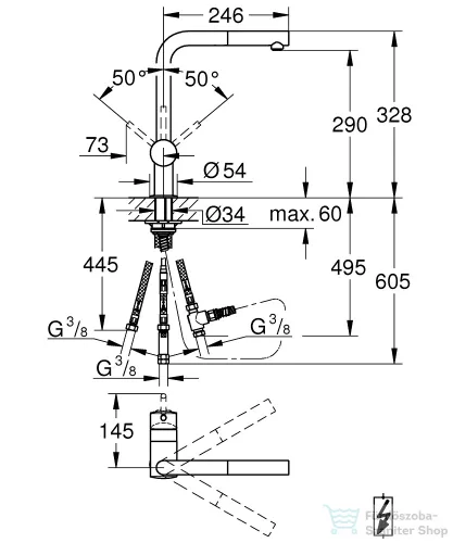 Grohe MINTA EGYKAROS MOSOGATÓCSAP 1/2? króm 31397000