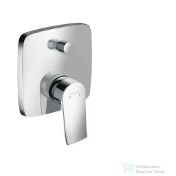   Hansgrohe Metris falsík alatti egykaros kádcsaptelep színkészlet, beépített biztonsági kombinációval 31451000