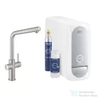 Grohe BLUE HOME csaptelep kezdőkészlet vízszűrő funkcióval,Supersteel 31454DC1