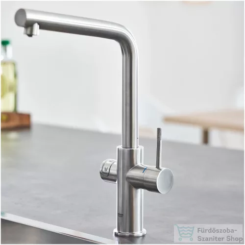 Grohe BLUE HOME csaptelep kezdőkészlet vízszűrő funkcióval,Supersteel 31454DC1