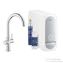   Grohe BLUE HOME C kifolyós csaptelep kezdőkészlet vízszűrő funkcióval,Króm 31455001