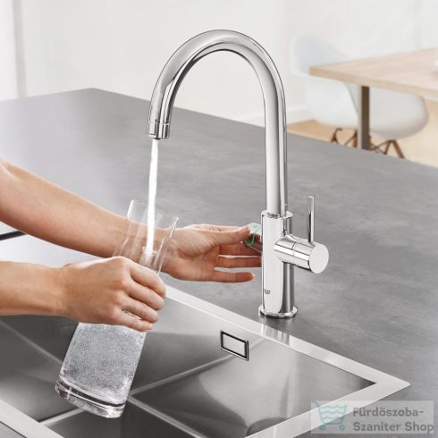 Grohe BLUE HOME C kifolyós csaptelep kezdőkészlet vízszűrő funkcióval,Króm 31455001