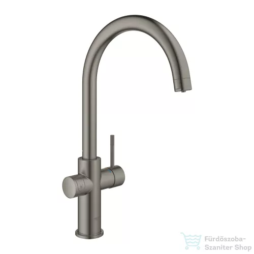 Grohe BLUE HOME C kifolyós csaptelep kezdőkészlet vízszűrő funkcióval,Brushed Hard Graphite 31455AL1