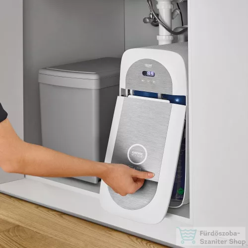 Grohe BLUE HOME C kifolyós csaptelep kezdőkészlet vízszűrő funkcióval,Brushed Hard Graphite 31455AL1