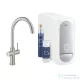 Grohe BLUE HOME C kifolyós csaptelep kezdőkészlet vízszűrő funkcióval,Supersteel 31455DC1