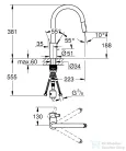 Grohe EUROSMART COSMOPOLITAN EGYKAROS MOSOGATÓCSAP 1/2? króm 31481001
